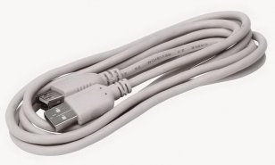 USB prodlužovací kabel A-A, 1,8 m, šedý