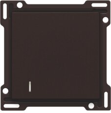Středový kryt spínače hotelové karty -DARK BROWN NIKO 124-61901