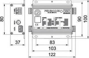 OBO PND-3in1-C-OS Kombinovaný ochranný přístroj 3v1 pro kamer. systémy CCTV 230V