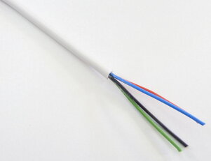 Kabel RGB bílý 4x0,5 kulatý T-LED 11107