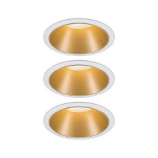 Vestavné svítidlo LED Cole 3x6,5W bílá/zlatá mat 3-krok. stmív 2700K teplá bílá