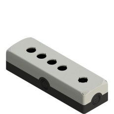 Instalační krabice, 5 otvorů 22 mm, černá základna, šedý kryt PIZZATO ES36003