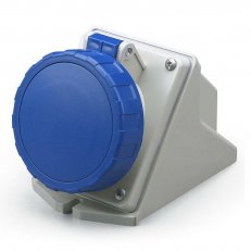 Nástěnná zásuvka EUREKA, šikmý box 2P+E, 16A, 6h/200-250V, IP67 SCAME 517.1653