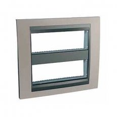 Schneider MGU49.426.239 Krycí rámeček Top 2x6 moduly, Nikl/grafit