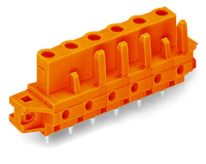 Pružinová svorkovnice THT rovná 7,62 mm oranžová 12pól. WAGO 232-772/031-000