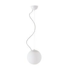Závěsné svítidlo se skleněným stínidlem OSMONT ADRIA L1 7W IP40 E27 bílá