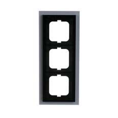 Trojrámeček ABB SOLO CARAT bílé sklo 1723-811 2CKA001754A4444