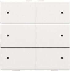NHC 6násobný ovladač s LED + snímač teploty WHITE COATED NIKO 154-52206
