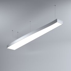 LED Svítidlo MI-WAVE-01, 107W, 3000K, bez trafa, 24VDC, IP20, stříbrná, 4000K