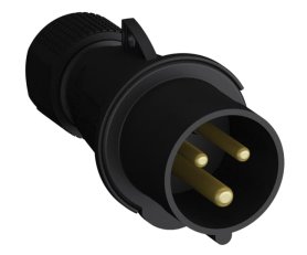 Vidlice 16A - 3p. IP44 6 h černá 216EP6B ABB 2CMA103579R1000