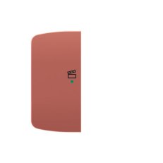 ABB Tango Kryt 2násobný levý symbol scény vřesová červená 6220A-A02103 R2