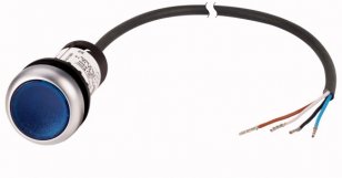 Eaton C22-DL-B-K10-24-P65 Prosvětlené tlačítko, bez aret, 24V AC/DC, modrá, 1Z