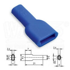 KRT2-48-PVC-BL kryt pro lisovací konekto