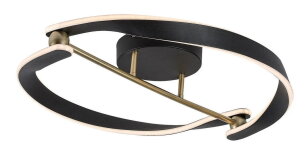 ADALIND černá/ zlatá LED 40W IP20