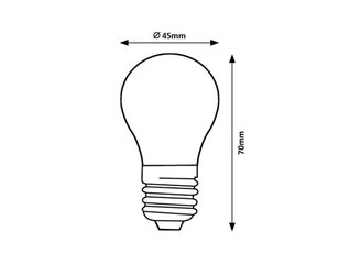 Světelný zdroj SMD LED, E27 G45, 5W, 500lm, 3000K RABALUX 79198