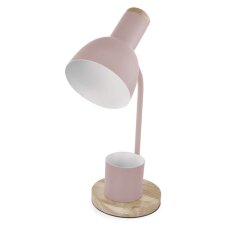 Stolní lampa POPPY na žárovku E27, růžová EMOS Z7640P