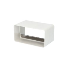 Spojka vnější s klapkou VENTS 5151 - 55x110mm PVC 1005151