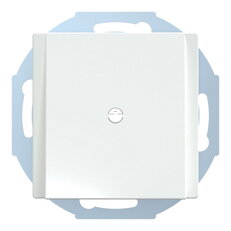 Centrální deska, Merten System M, s vývodkou, active white, lesklý plast 296325