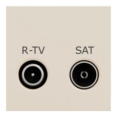 Zásuvka NOVÁ UNICA TV-R/SAT individuální 2 dB, 2M, Béžová SCHNEIDER NU345444