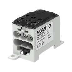 Distribuční blok OJL 200A, vstup 1xAl/Cu70mm2, výstup 6x16mm2 šedý
