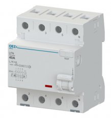 LFN-63-4-500A Proudový chránič 63A AC230/400V 500mA 4pól 10kA typ A OEZ:42463