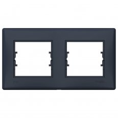 Sedna Rámeček IP44 dvojnásobný, Graphite SCHNEIDER SDN5810670