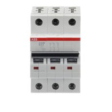 S203M-B63 3 fázový jistič 63 A char. B 10kA ABB 2CDS273001R0635