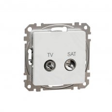 Sedna D/E TV SAT zásuvka průběžná 7dB, Bílá SCHNEIDER SDD111474S