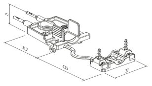 Odleh. spona BFP+ZUG ke svorce SLK 7, bílá /88168394 Eleman 1001644