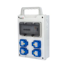 Zásuvková skříň EB 400000.1 /8M EasyBOX IP44 jištěná s chráničem 40/4/003