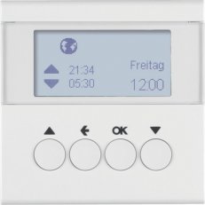 Žaluziový časový spínač, S.1/B.x, bílá lesk BERKER 85741189