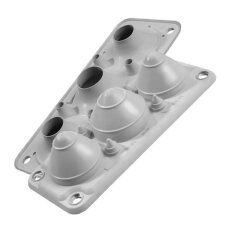 Průchodová deska MC 3/7 (IP67) RAL 9005 černá, UL94V-0 MOREK MBA1N07B11