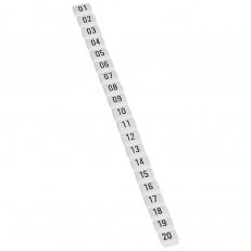 CAB3 PÁS ZNAČEK 01-20 ČERNÁ NA BÍLÉM POZADÍ PRO KABELÁŽ DO 1,5MM2 LEGRAND