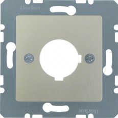 Středová deska s montážním otvorem d22,5 mm nerezová ocel mat lak. BERKER 143204