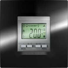 KNX Unica TOP regulátor teploty místnosti s displejem alu SCHNEIDER MGU3.534.30