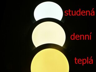 PL18-LED panel 18W-CW studená bílá kulatý přisazený T-LED 10288