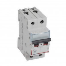 DX3 JISTIČ, 2 PÓLOVÝ, CHAR. D,63A 10000A/16KA LEGRAND 409457