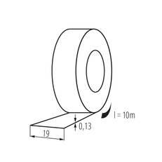 Izolační páska IT-1/10-B, KANLUX 01257