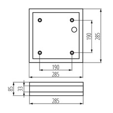 Svítidlo zářivkové přisazené JURBA DL-218L 08981 Kanlux