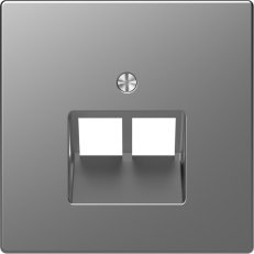 Centrální deska Merten D-Life pro dat.zás.Stainless Steel SCHNEIDER MTN4522-6036