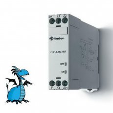 Finder 71.91.8.230.0300 Relé term., 1Z/10A, 230V AC, PTC, zkr/př.