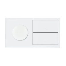Panel 2-násobný IP44: 1 zásuvka + 2 kryty :3067 bílý mat 10020193-230