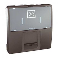Unica Zásuvka datová 1xRJ45 S-One kat.5e UTP 2modul Grafit SCHNEIDER MGU3.411.12