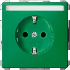 Schneider MTN2302-4004 Zásuvka 250V/16A s bočními zemnícími kontaktyzelená