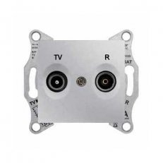 Sedna Zásuvka TV-R průběžná 4 dB, Aluminium SCHNEIDER SDN3301860