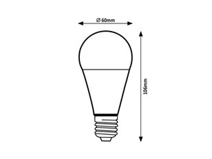 Světelný zdroj SMD LED, E27 A60, 9W, 810lm, 4000K RABALUX 79036