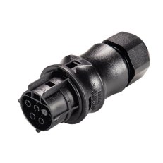 zásuvka na kabel gesis RST, 4-pól, průchodka 6-10mm, šroubové svorky, černá