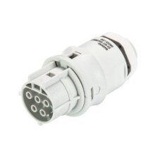 zásuvka vestavná gesis RST, 5-pól, M20, lisovací kontakty, šedá