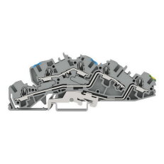Instalační patrová svorka N/L/PE Push-in CAGE CLAMP šedá WAGO 2005-7646