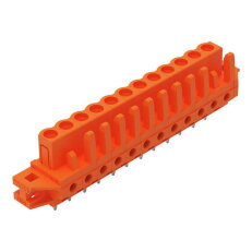 Pružinová svorkovnice THT rovná 5,08 mm oranžová 12pól. WAGO 232-172/031-000